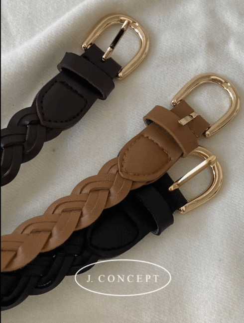 Twisted belt 3col, 여자 허리띠 패션벨트