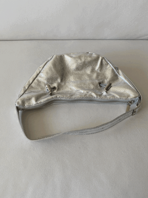 jconcept silver shoulder bag, 실버숄더백 스트링 호보백